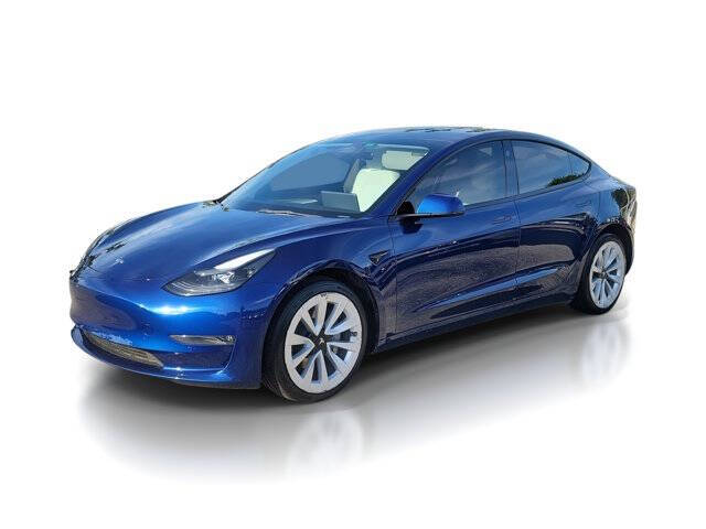 Used 2022 Tesla Model 3 Long Range with VIN 5YJ3E1EB8NF239870 for sale in Miami, FL