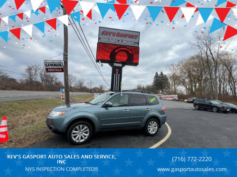 2012 Subaru Forester for sale at KEV'S GASPORT AUTO SALES AND SERVICE, INC in Gasport NY