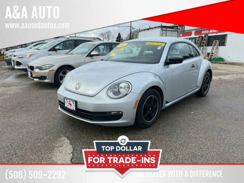 2012 Volkswagen Beetle for sale at A&A AUTO in Fairhaven MA