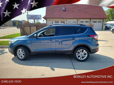 2018 Ford Escape for sale at Berkley Automotive Inc. in Berkley MI