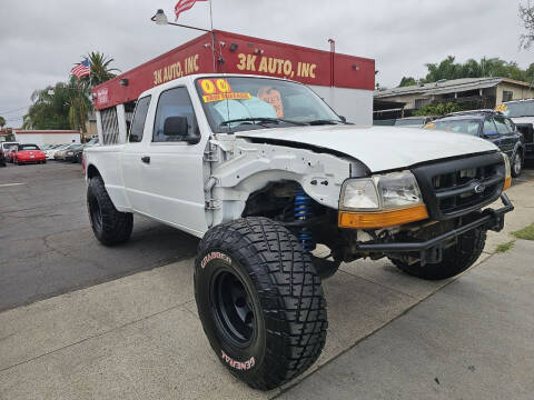 2000 Ford Ranger for sale at 3K Auto in Escondido CA