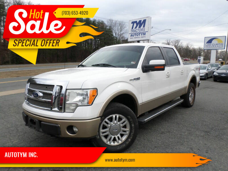 2012 Ford F-150 for sale at AUTOTYM INC. in Fredericksburg VA