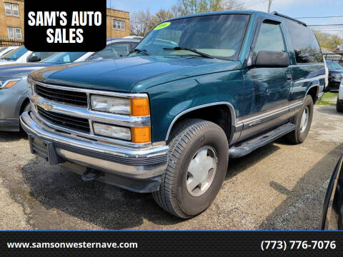 1996 Chevrolet Tahoe for sale at SAM'S AUTO SALES in Chicago IL