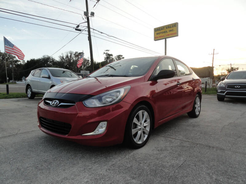 2012 Hyundai Accent for sale at GREAT VALUE MOTORS in Jacksonville FL