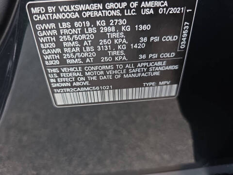 2021 Volkswagen Atlas V6 SEL Premium 4Motion