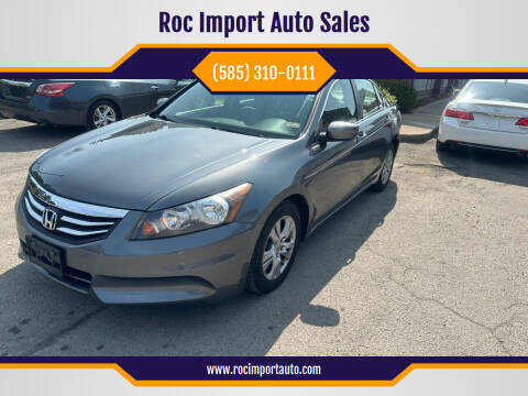 2011 Honda Accord for sale at Roc Import Auto Sales in Rochester NY