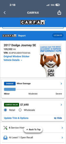 2017 Dodge Journey SE