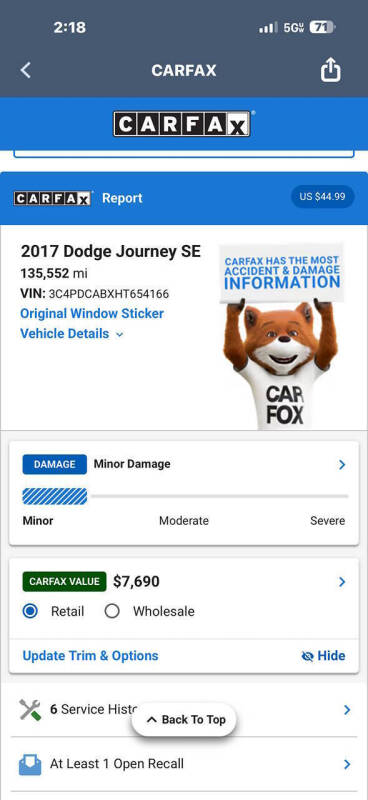 2017 Dodge Journey SE