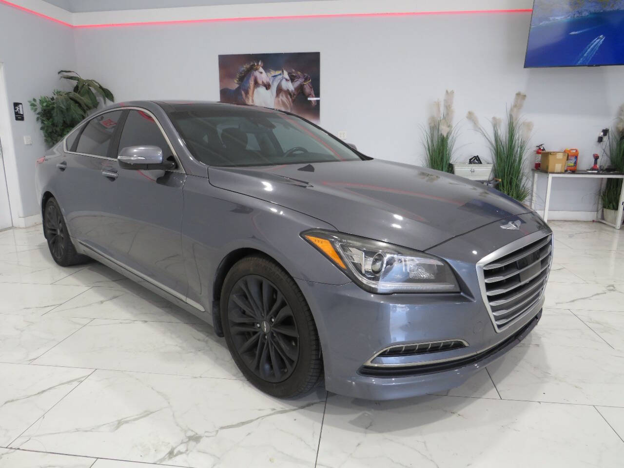 Pewter 2015 Hyundai Genesis Sedan All-Wheel Drive 8-Speed Automatic