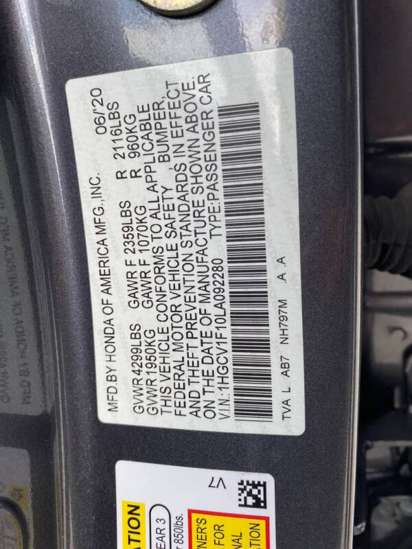 2020 Honda Accord LX