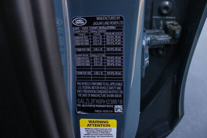 2024 Land Rover Range Rover Evoque P250 Dynamic SE