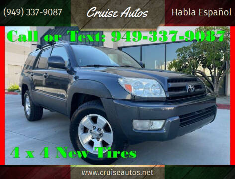 2005 Toyota 4Runner for sale at Cruise Autos in Corona CA
