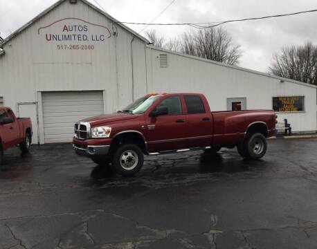 2007 Dodge Ram Pickup 3500 for sale at Autos Unlimited, LLC in Adrian MI