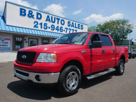 2006 Ford F-150 for sale at B & D Auto Sales Inc. in Fairless Hills PA