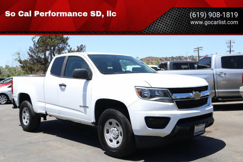 2016 Chevrolet Colorado for sale at So Cal Performance SD, llc in San Diego CA