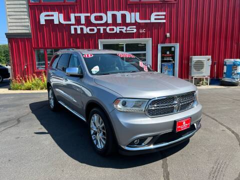 2015 Dodge Durango for sale at AUTOMILE MOTORS in Saco ME