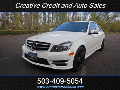 2014 Mercedes-Benz C-Class for sale at Creative Credit & Auto Sales in Salem OR