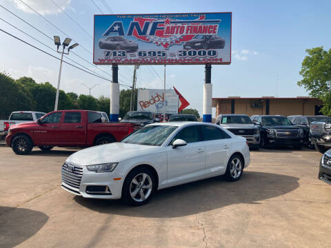 2019 Audi A4 for sale at ANF AUTO FINANCE in Houston TX