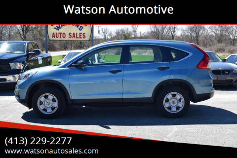 2015 Honda CR-V for sale at Watson Automotive in Sheffield MA