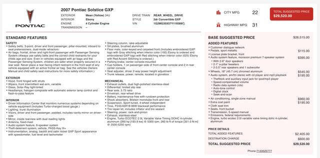 2007 Pontiac Solstice GXP