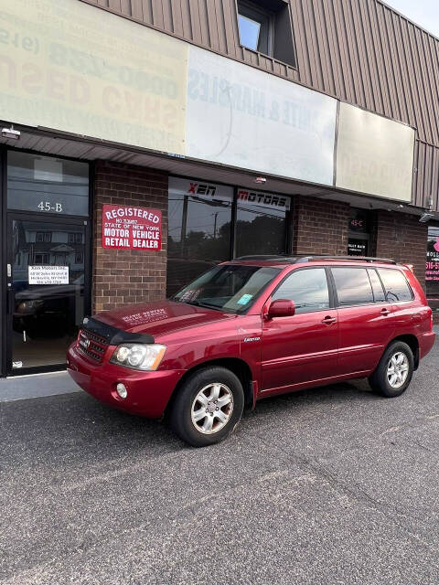 2003 Toyota Highlander for sale at Xen Motors Inc. in Hicksville, NY