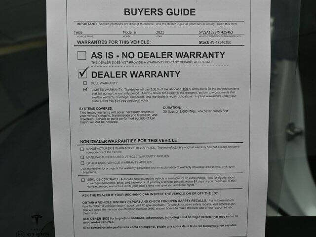2021 Tesla Model S Long Range Plus