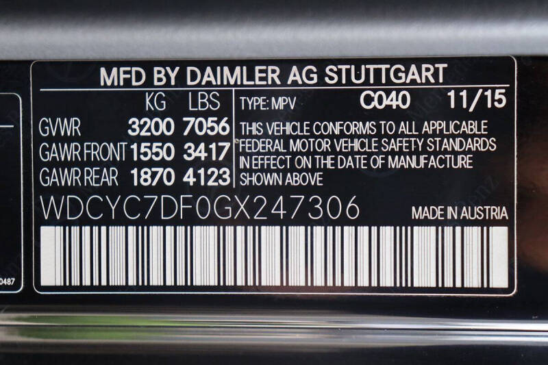 2016 Mercedes-Benz G-Class AMG G 63