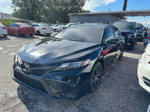 2021 Toyota Camry for sale at P J Auto Trading Inc in Orlando FL