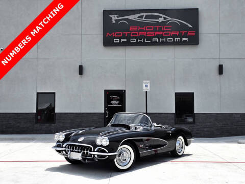 1958 Chevrolet Corvette for sale at Exotic Motorsports of Oklahoma in Edmond OK