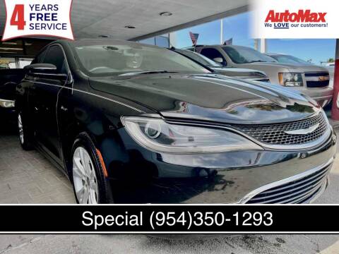 2016 Chrysler 200 for sale at Auto Max in Hollywood FL