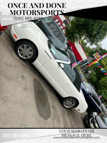 2002 Ford Thunderbird for sale at Once and Done Motorsports in Chico CA