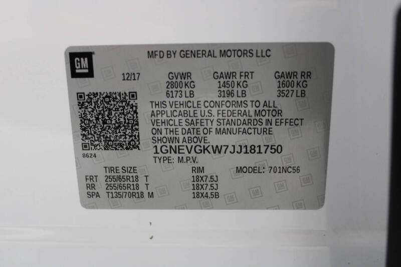 2018 Chevrolet Traverse LT Cloth