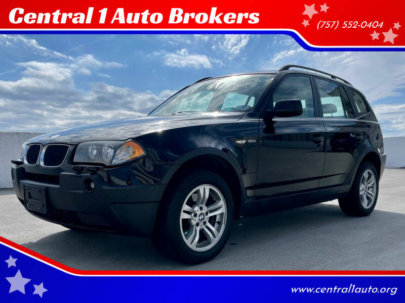 2004 BMW X3 for sale at Central 1 Auto Brokers in Virginia Beach VA