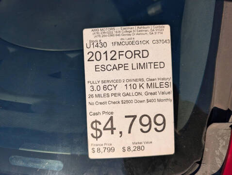 2012 Ford Escape Limited