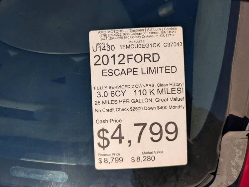 2012 Ford Escape Limited