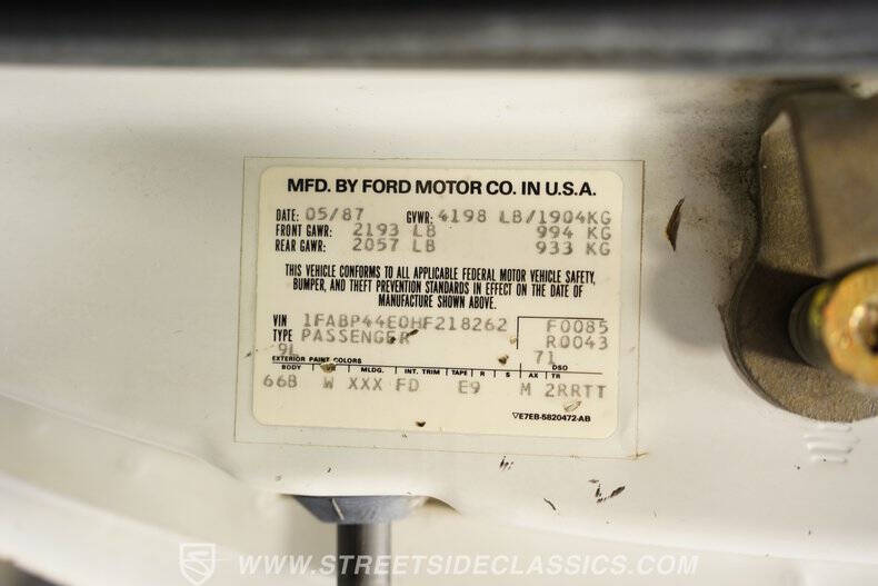 1987 Ford Mustang LX