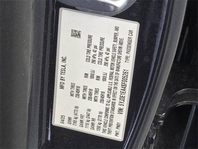 2025 Tesla Model 3 Long Range