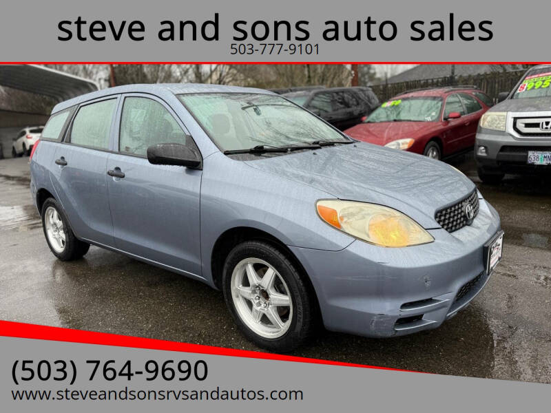 2003 Toyota Matrix for sale at steve and sons auto sales - Steve & Sons Auto Sales 2 in Portland OR