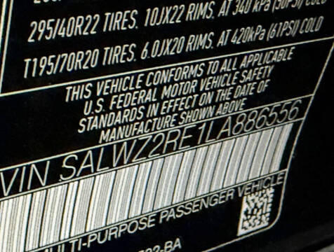 2020 Land Rover Range Rover Sport SVR