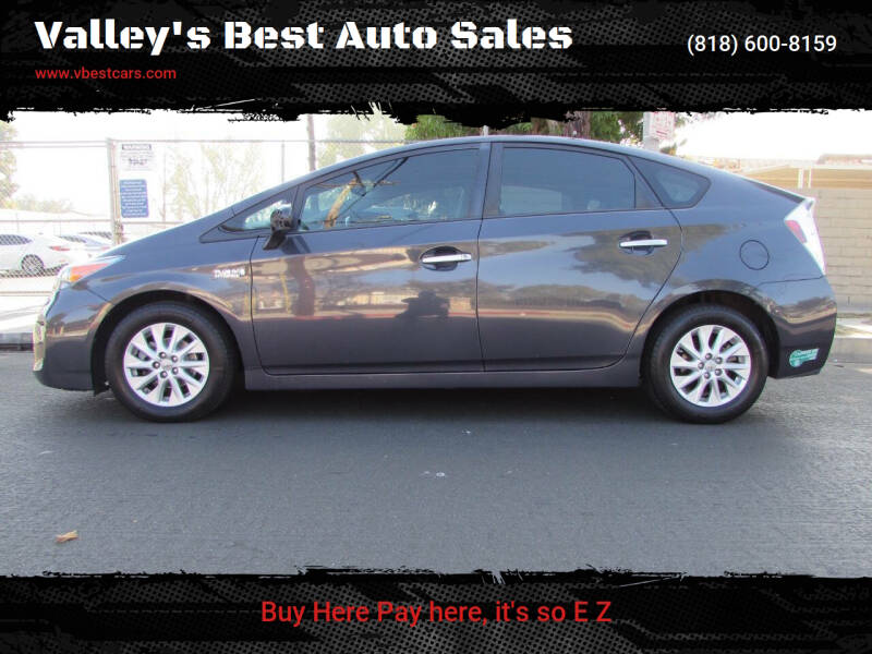 2012 Toyota Prius Plug-in Hybrid for sale at Valley's Best Auto Sales in Reseda CA