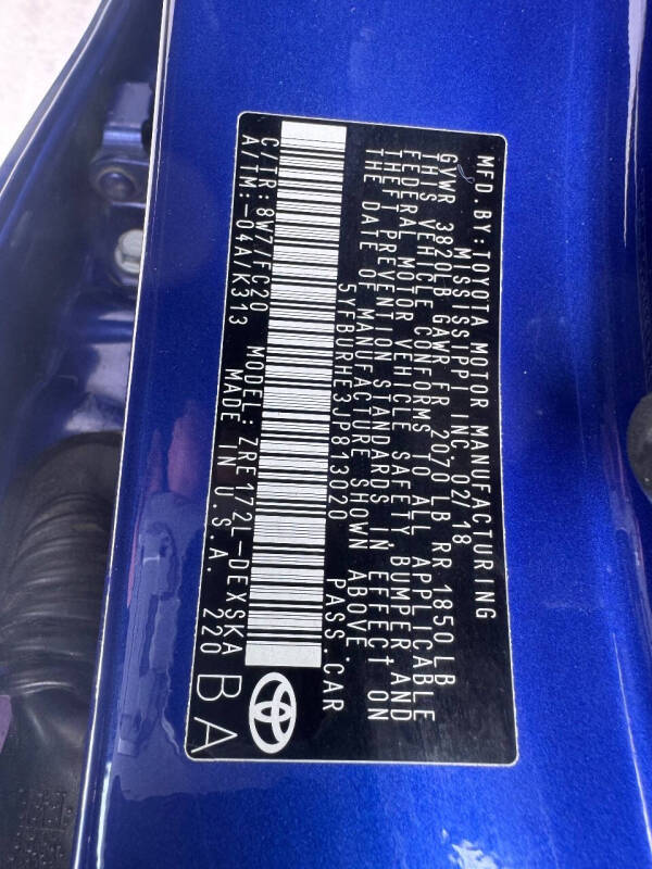 2018 Toyota Corolla SE