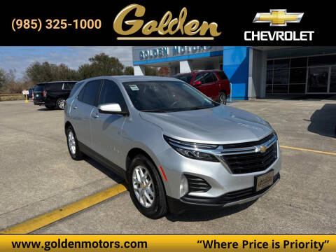 2022 Chevrolet Equinox for sale at GOLDEN MOTORS in Cut Off LA