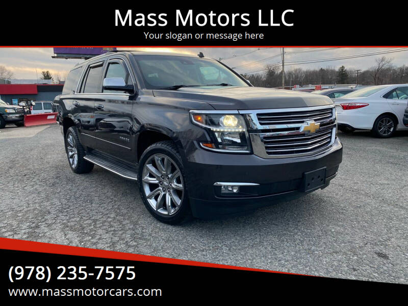 2015 Chevrolet Tahoe for sale at Mass Motors LLC in Worcester MA