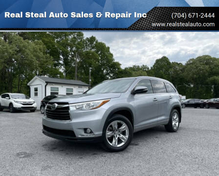 2014 Toyota Highlander for sale at Real Steal Auto Sales & Repair Inc in Gastonia NC