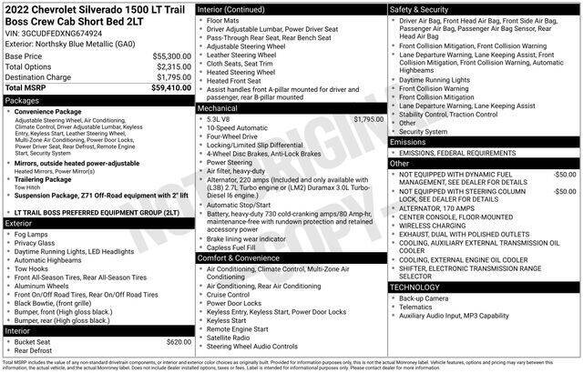 2022 Chevrolet Silverado 1500