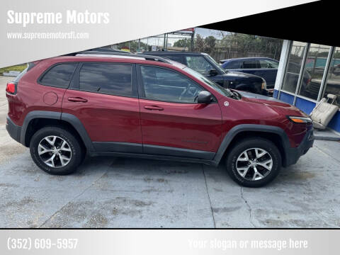 2015 Jeep Cherokee for sale at Supreme Motors in Leesburg FL