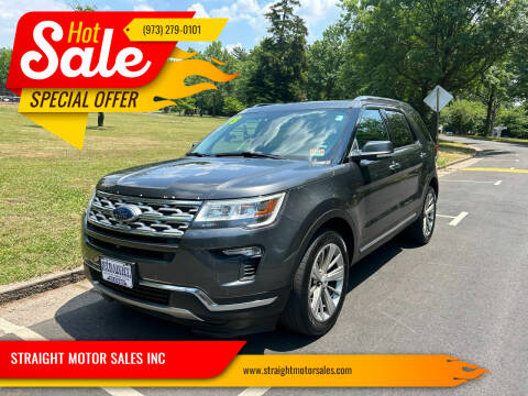 2018 Ford Explorer for sale at STRAIGHT MOTOR SALES INC in Paterson NJ