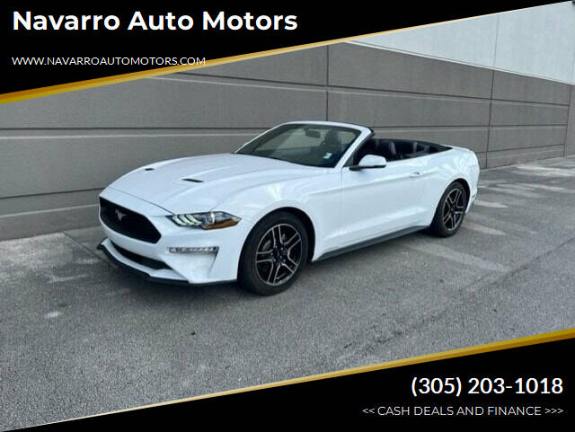 2020 Ford Mustang for sale at Navarro Auto Motors in Hialeah FL