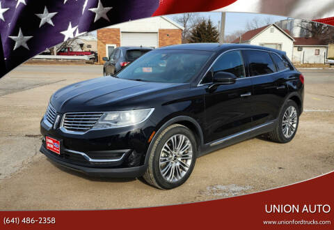 2016 Lincoln MKX for sale at Union Auto in Union IA