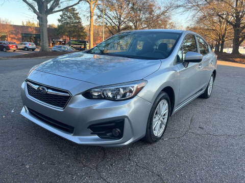 2018 Subaru Impreza for sale at Aria Auto Inc. in Raleigh NC